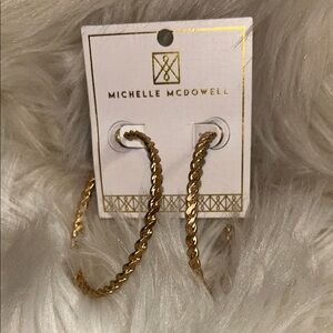 Michelle McDowell Gold Hoop Earrings